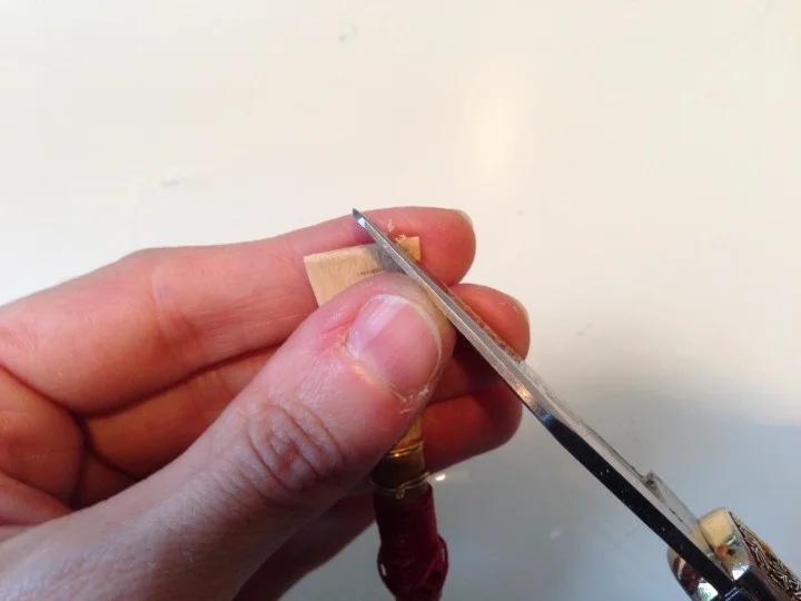 Blending the tip in the right quadrant