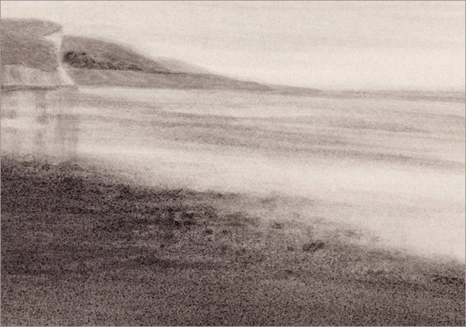 Hollister Coast 4.5x6.5" ink on paper 2009