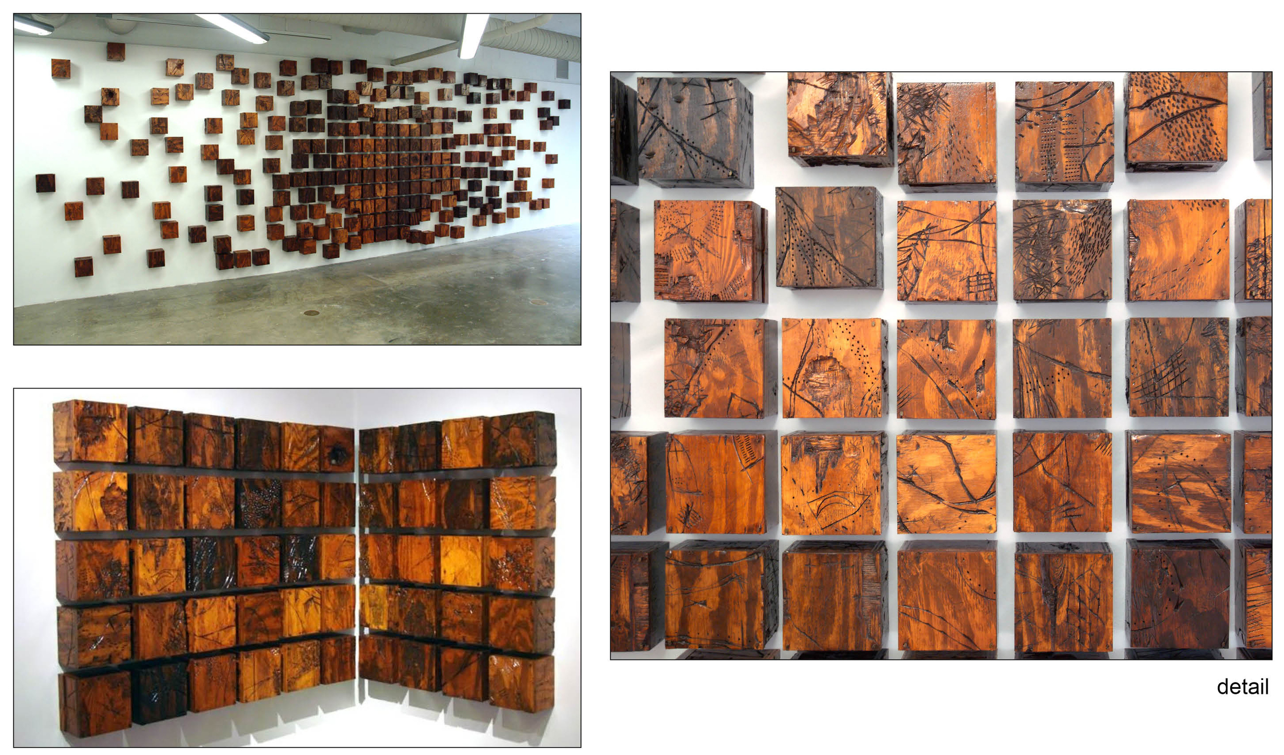  Fluctuations - Formation I &amp; II  size varies based on formation  oil paint, shellac, plywood, masonry nails  2012 