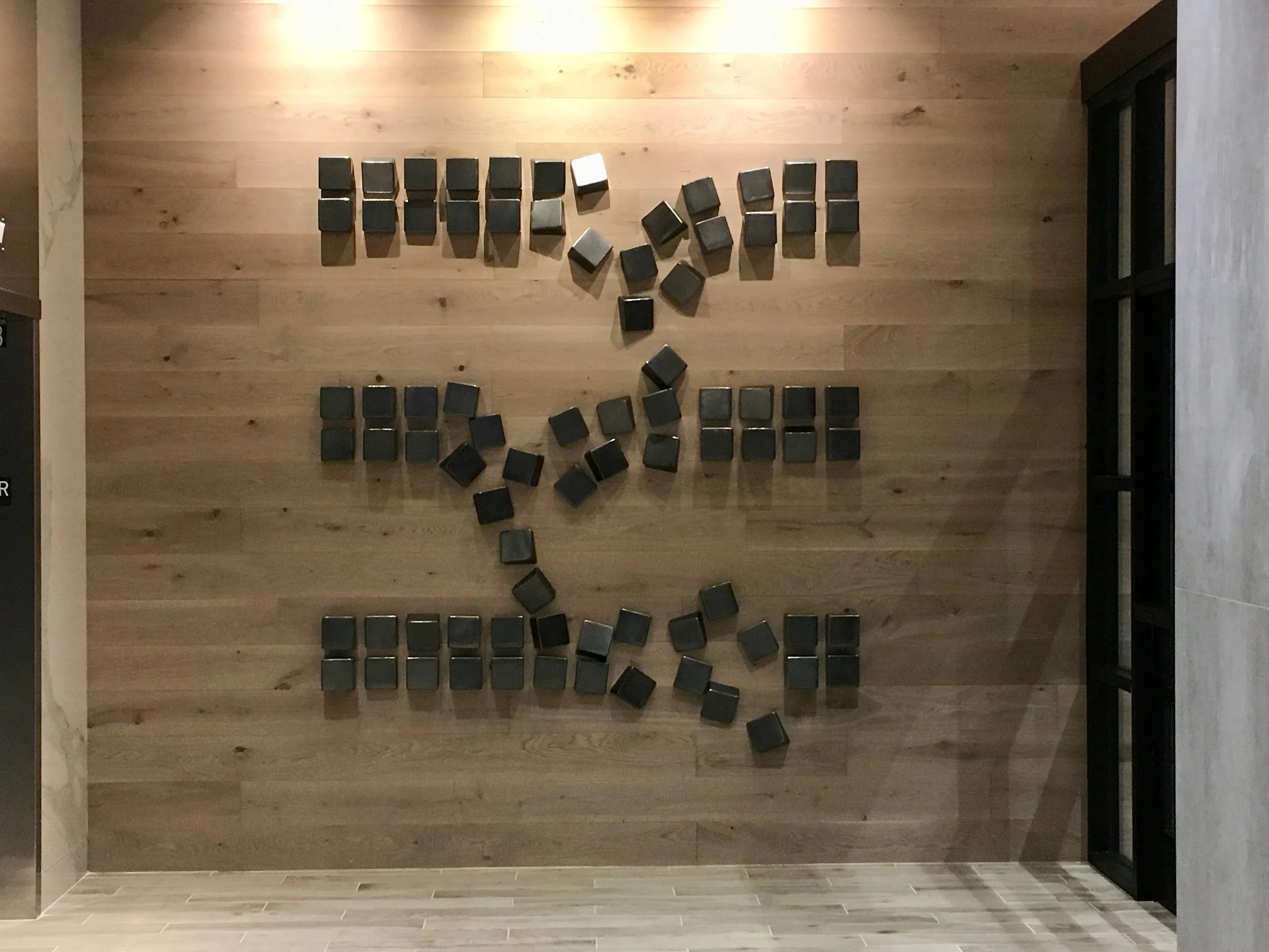 In Flux 83" x 91" x 5" Powder coated steel 2018 @ The Hotel at University of Maryland