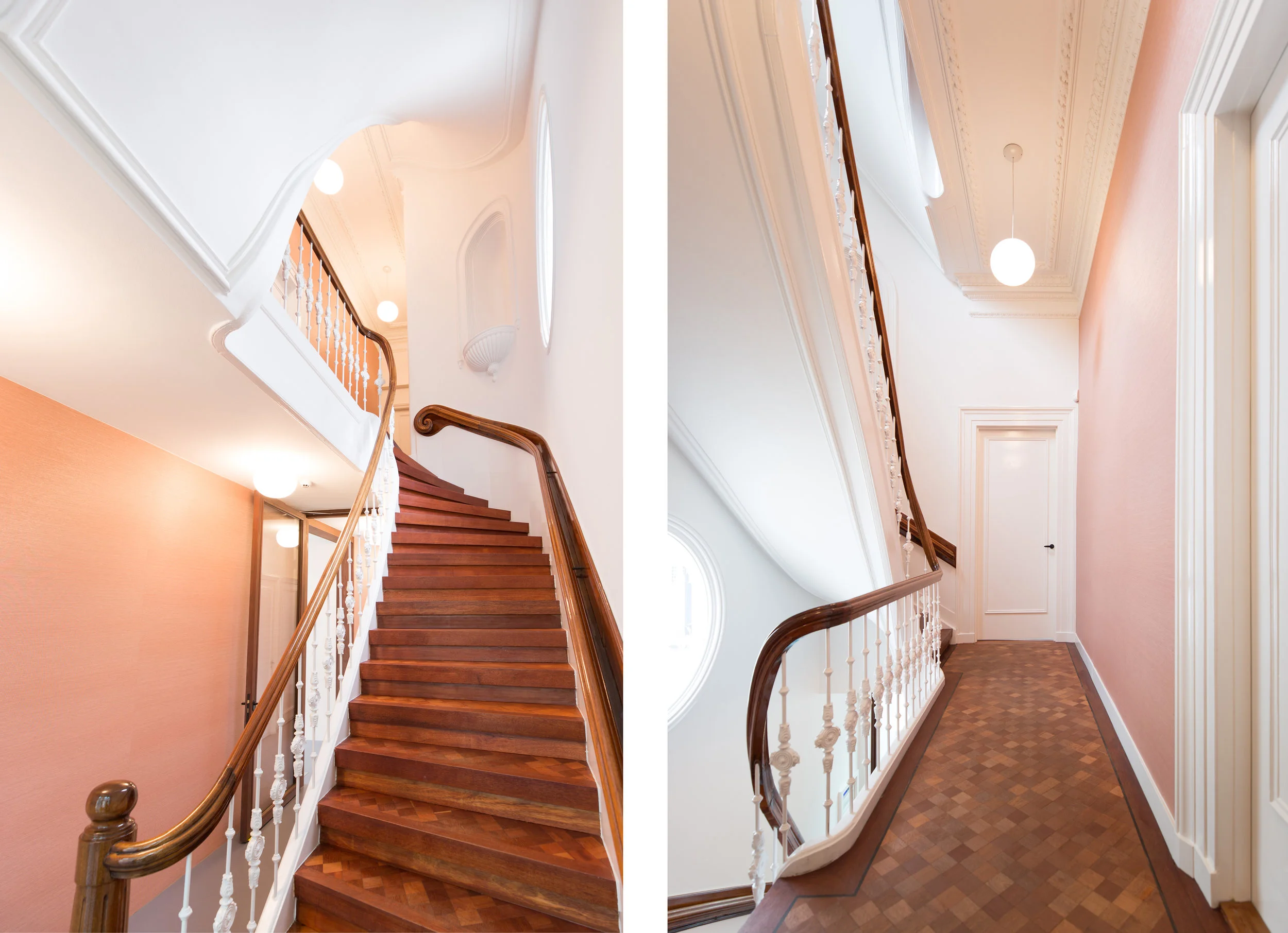 Historic staircase office design