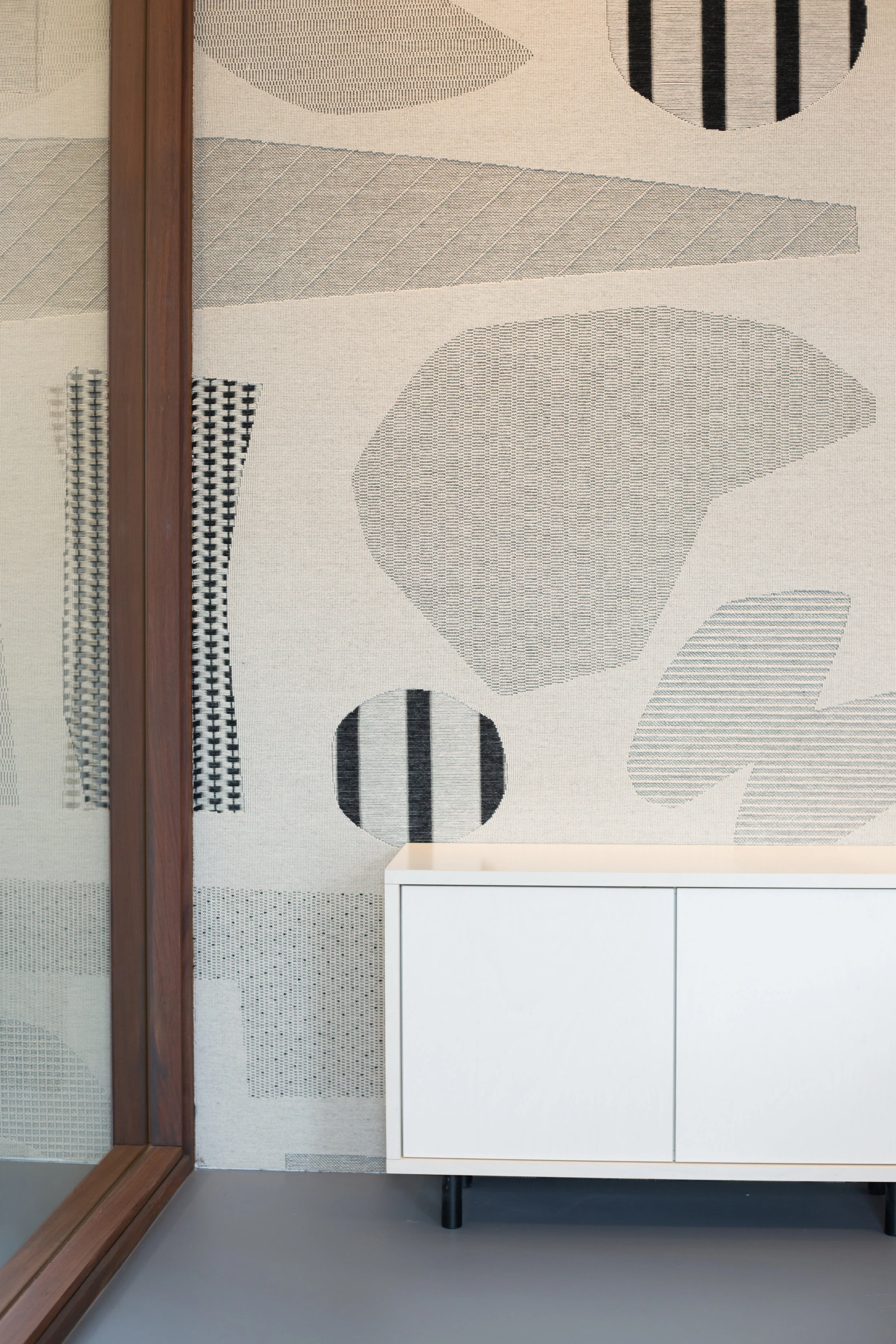 Wall carpet interior office building