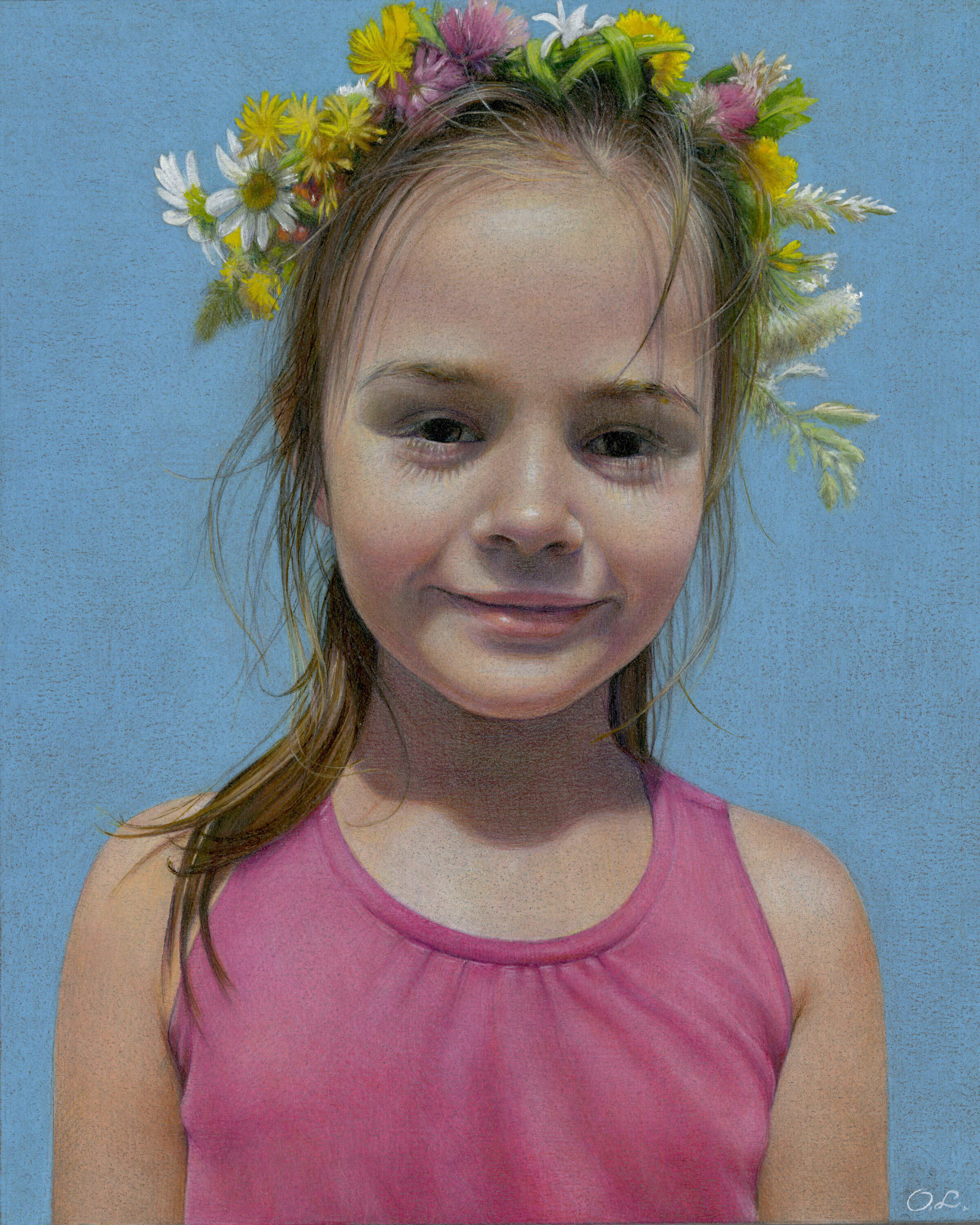 Colored Pencil on toned paper