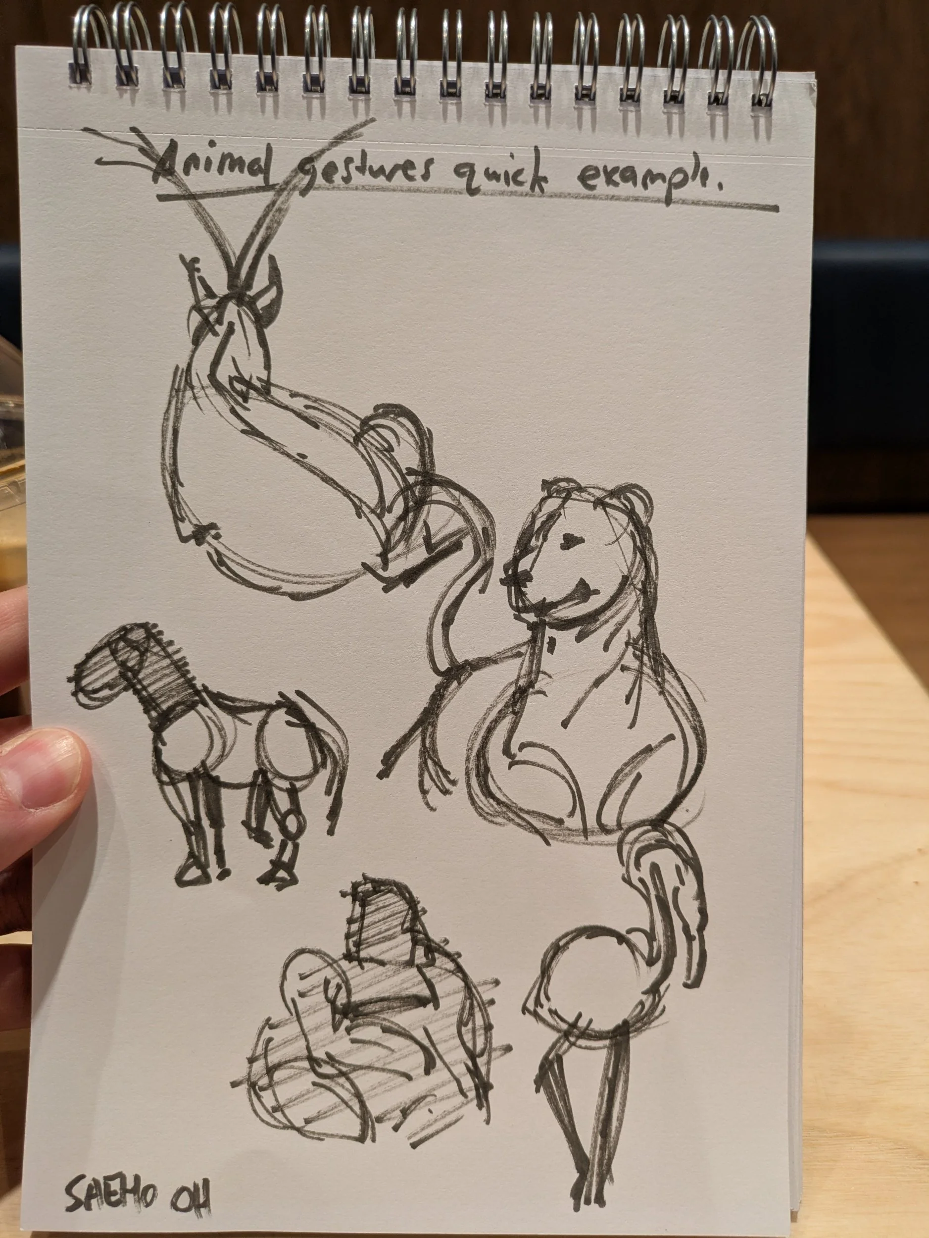 Quick sketches in café 05-April-2026