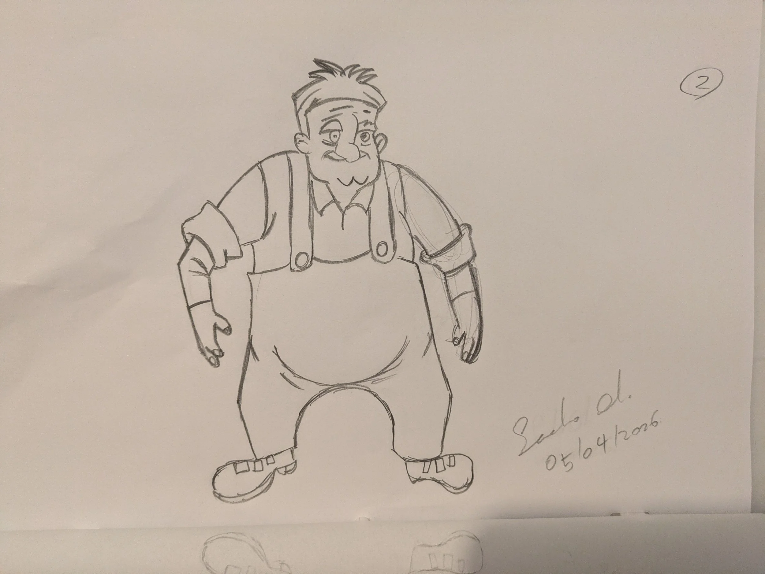 Benny character from "The Iron Giant". Copied for studying and for fun.