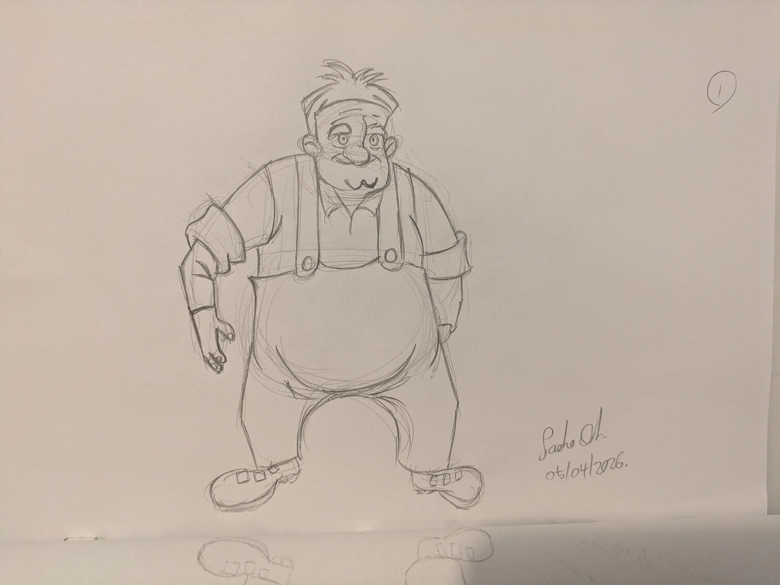 Benny character from "The Iron Giant". Copied for studying and for fun.