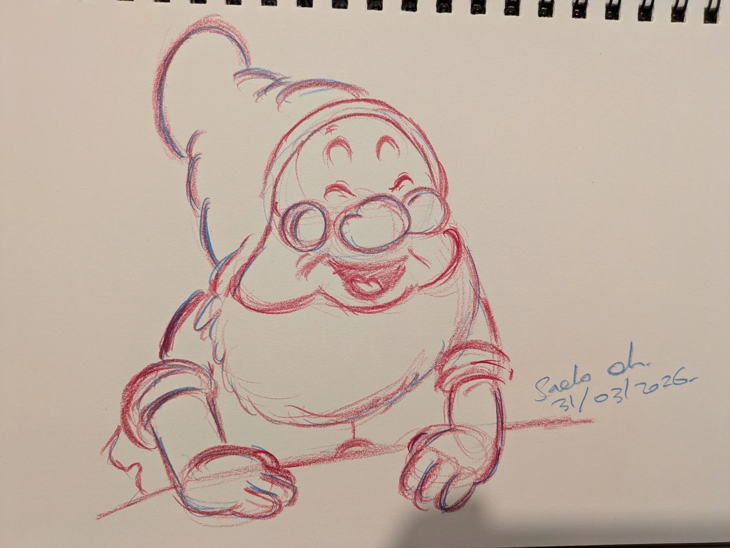 Inspired by Disney's Snow White film production drawing.