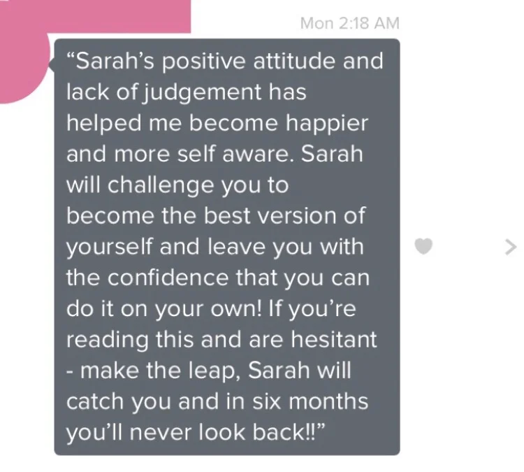 Testimonials — Strong with Sarah - Online Weight Loss Coach