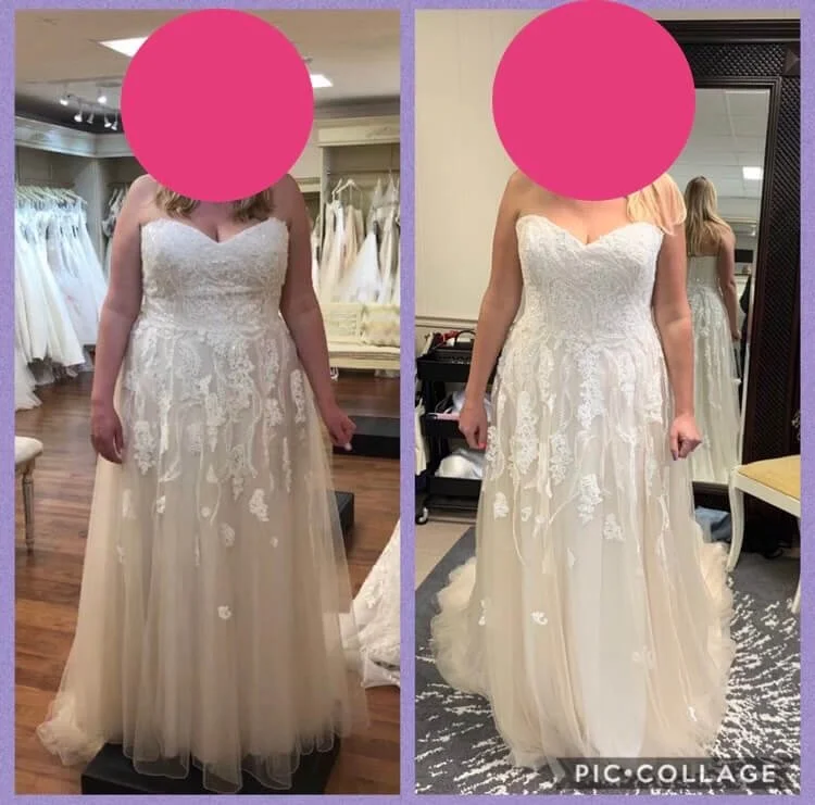 Wedding weight loss results for a Strong with Sarah client