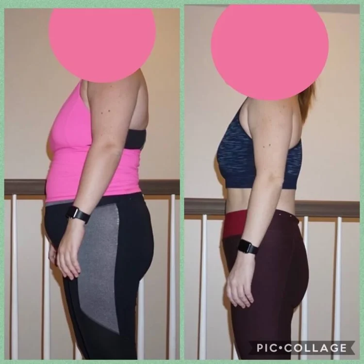 Weight loss results for a Strong with Sarah client