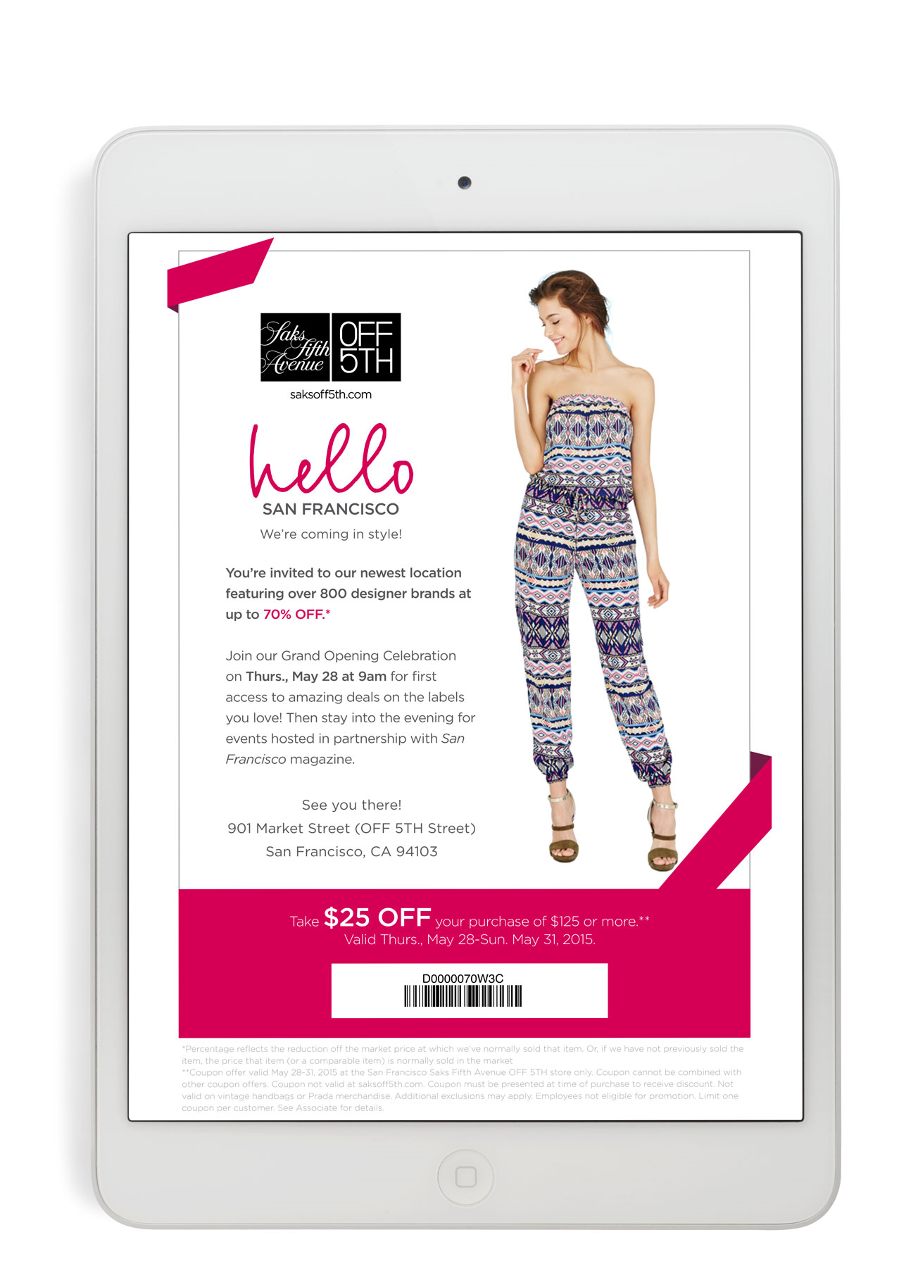 Grand opening email blast