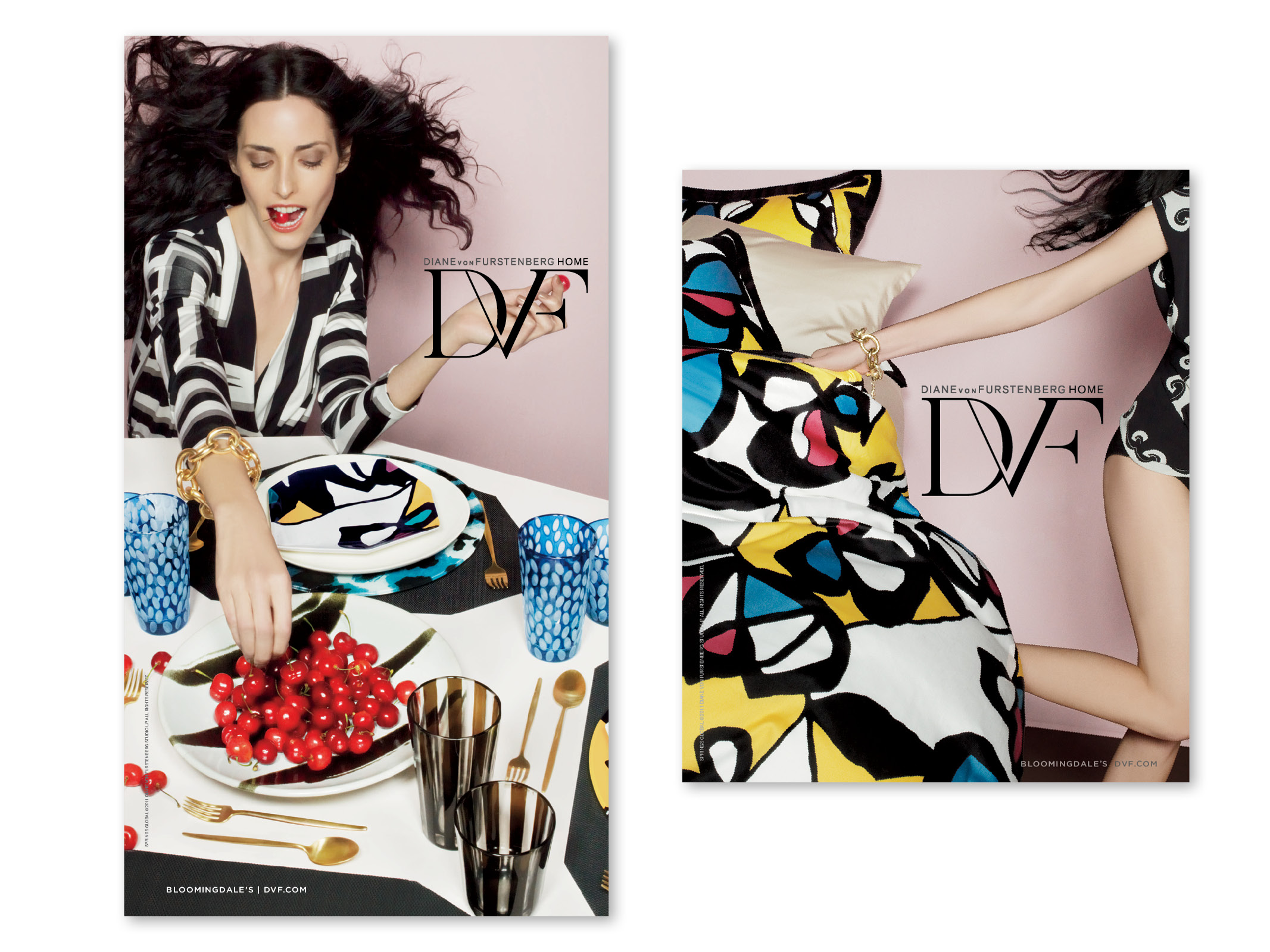 Print advertising the launch of the collection.