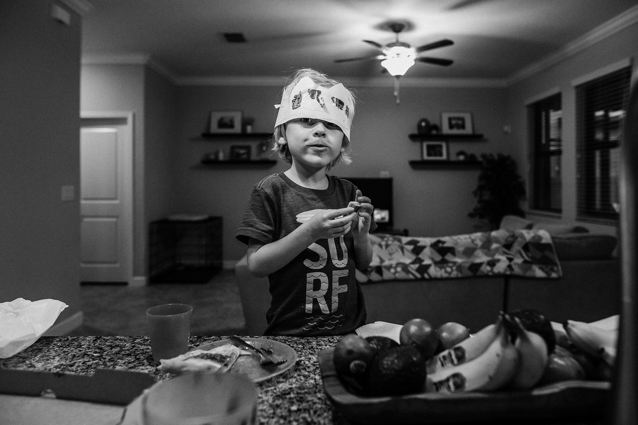  The paper crowns they made were a big hit. 