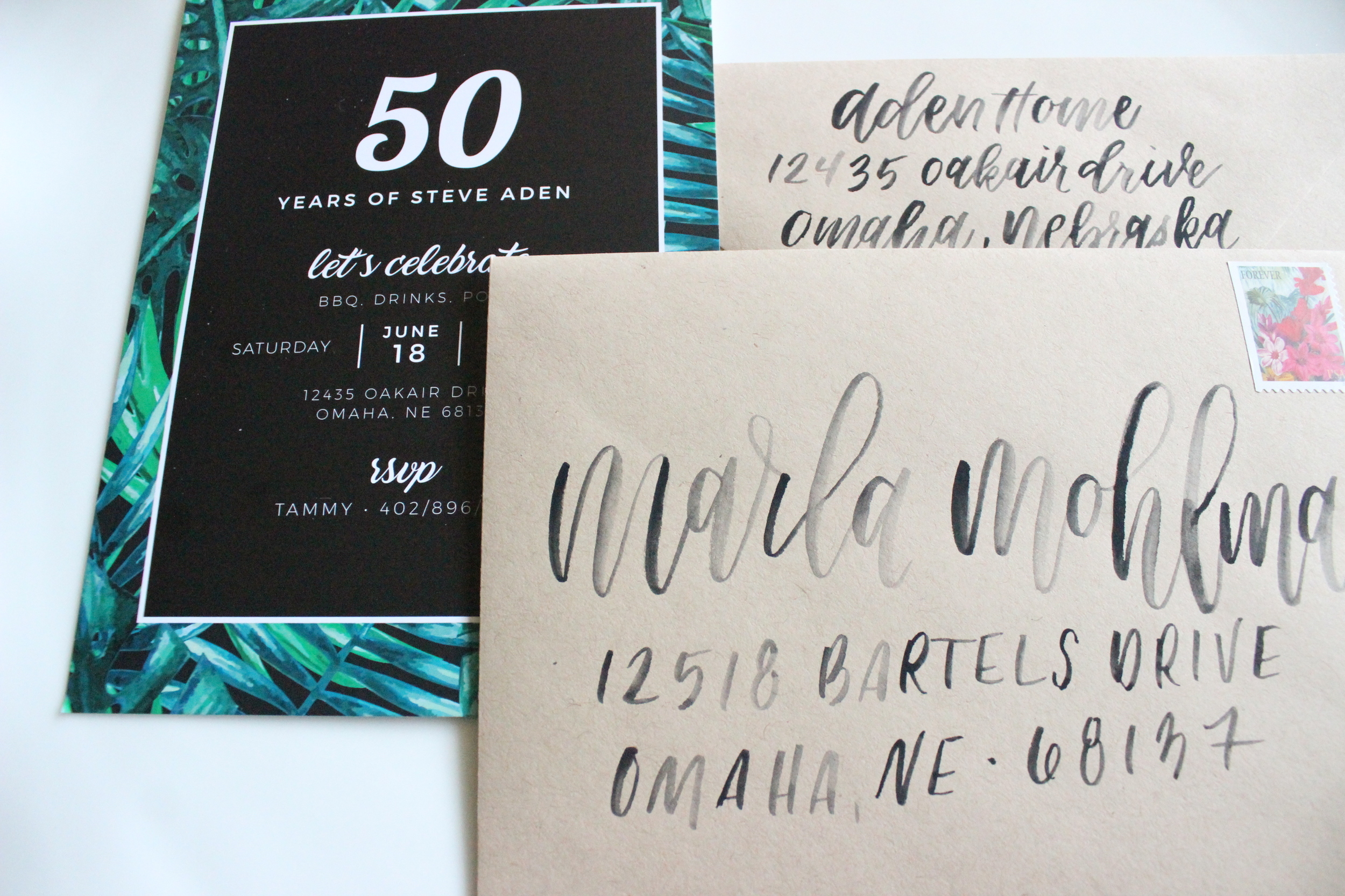 Palm Leaf 50th Birthday Suite