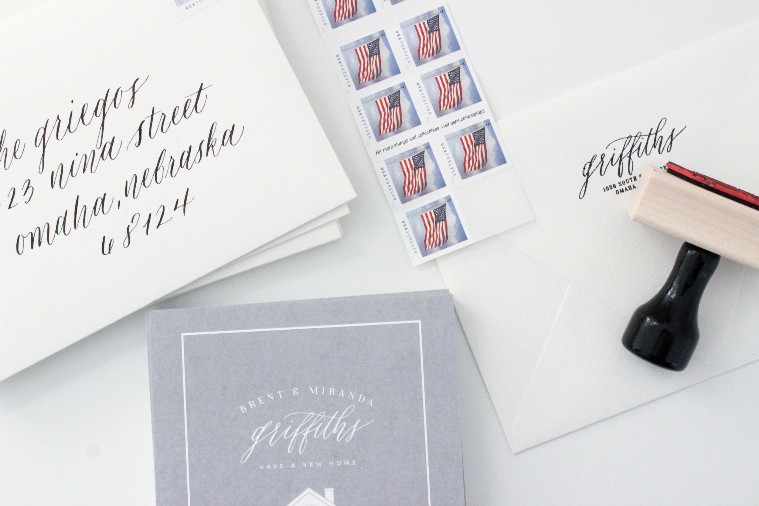 Moving Announcements | Miranda Writes Calligraphy + Hand Lettering