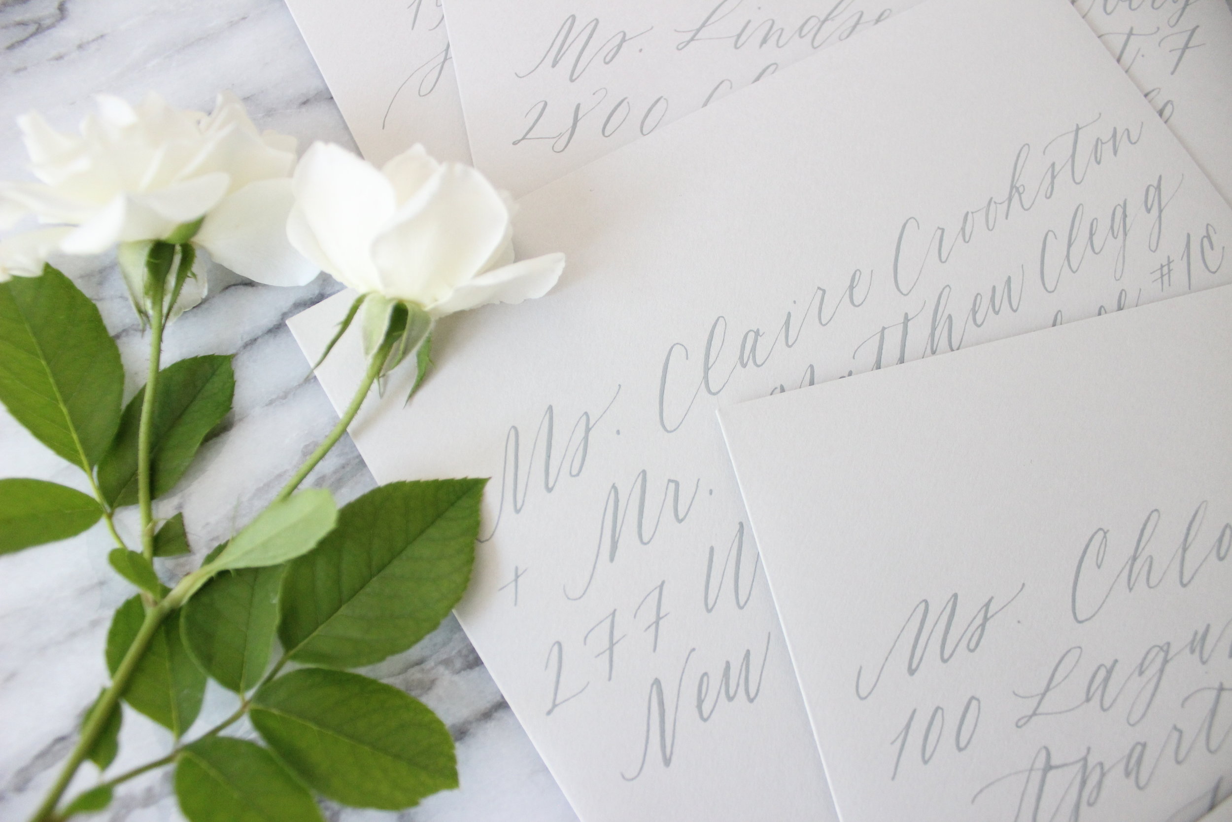 Miranda Writes | modern calligraphy + wedding invitations