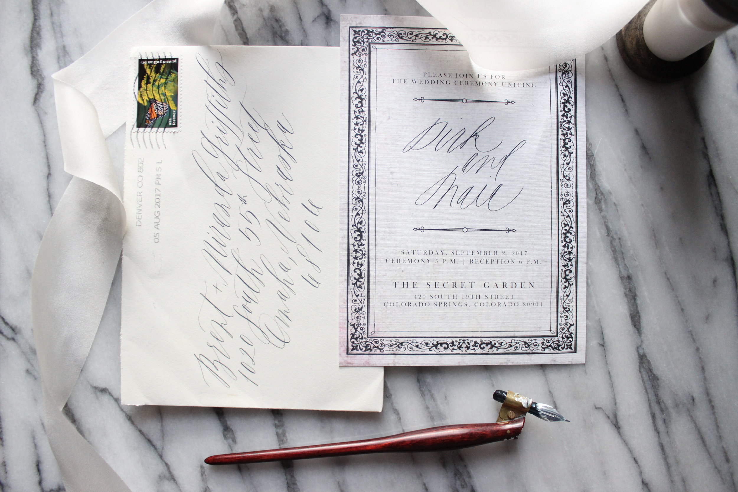 Miranda Writes | Vintage-Inspired Wedding Invitations | Modern Calligraphy