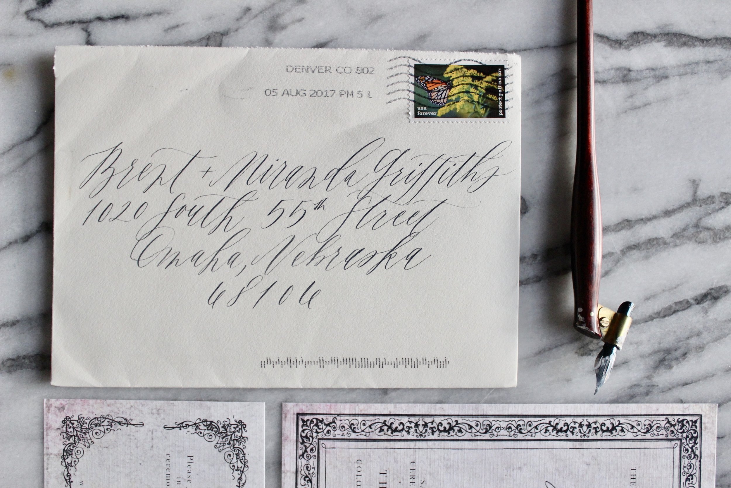 Miranda Writes | Vintage-Inspired Wedding Invitations | Modern Calligraphy