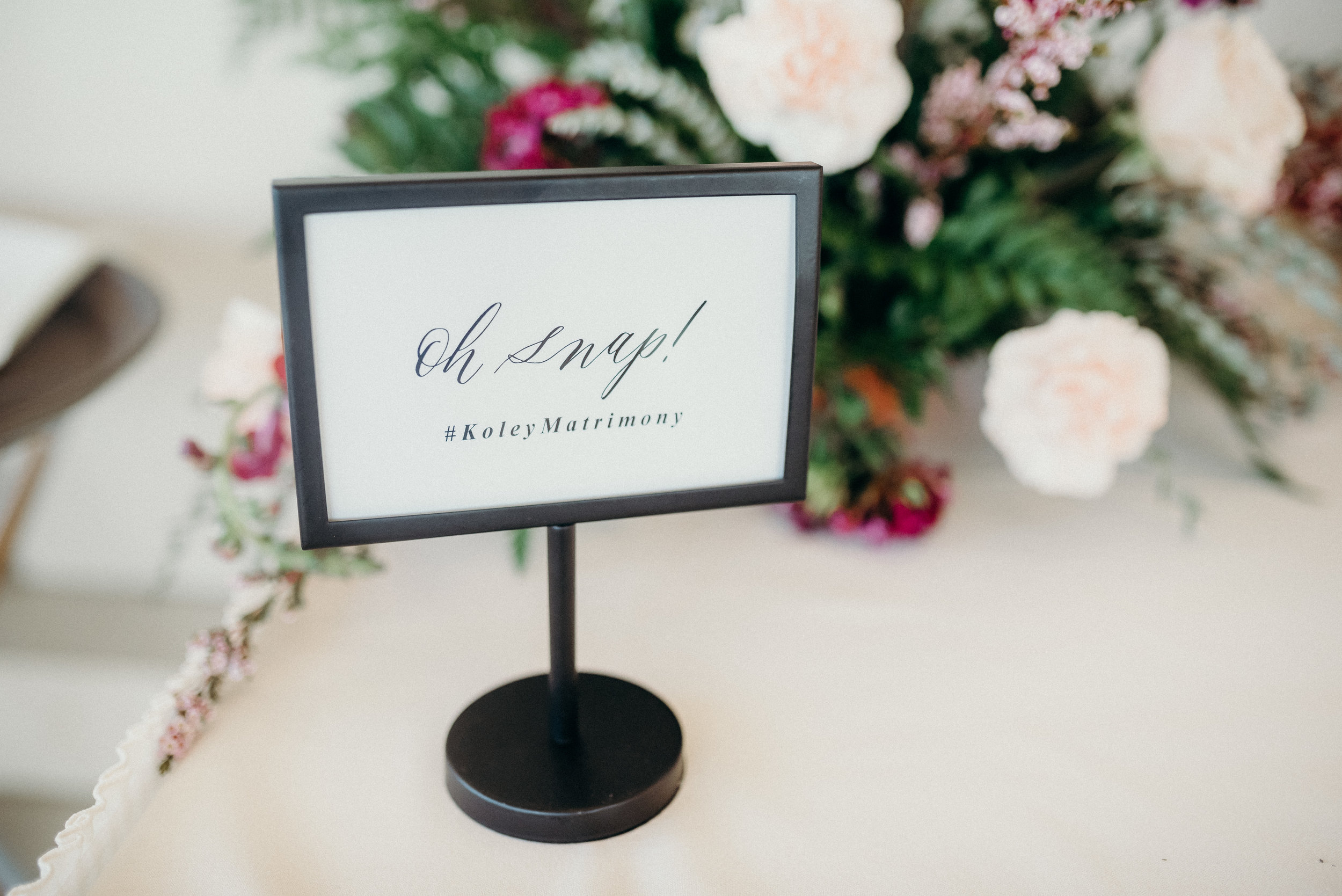 Miranda Writes | Calligraphy + Wedding Paper | Wedding Signs
