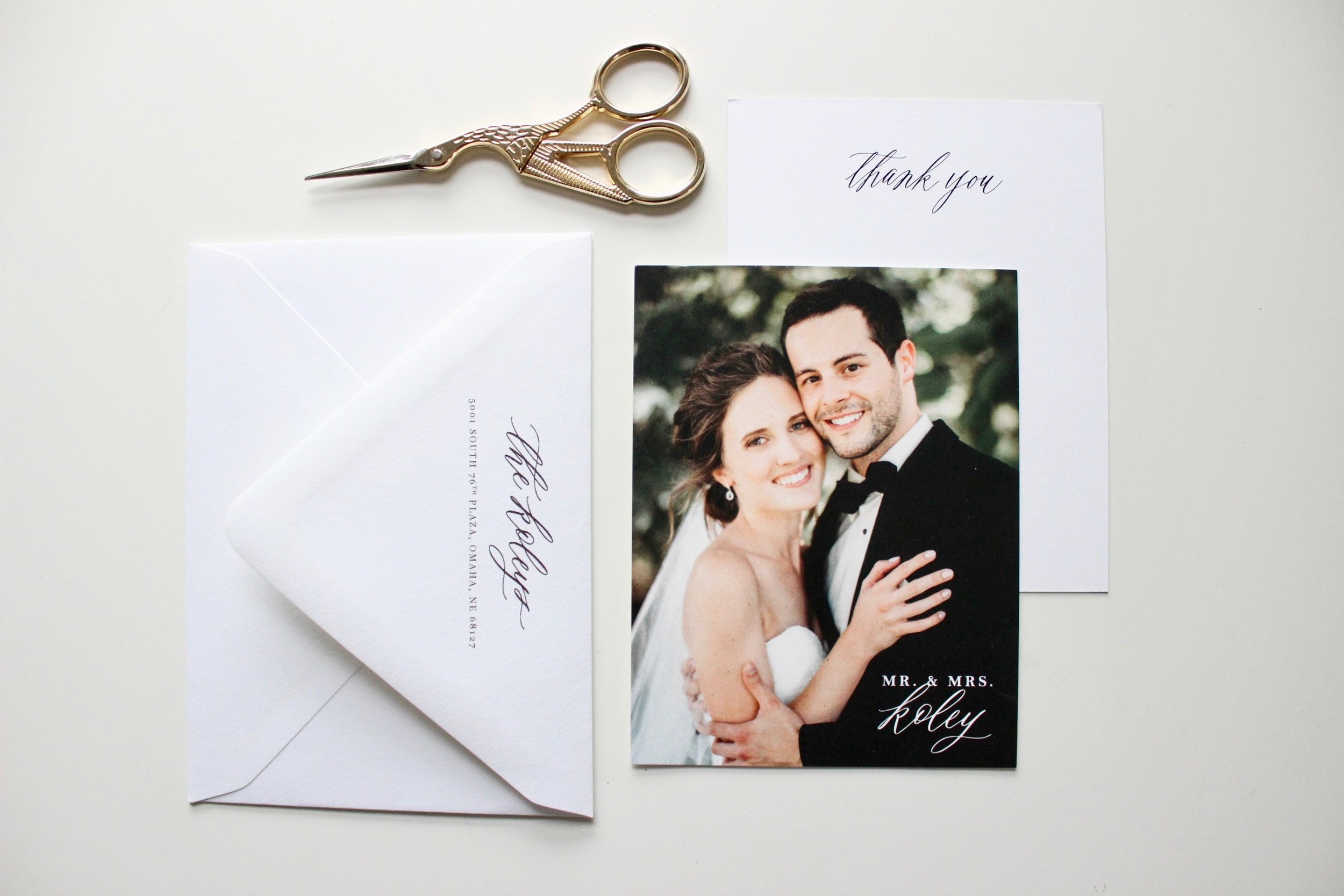 Miranda Writes | Calligraphy + Wedding Invitations | Thank You Notes