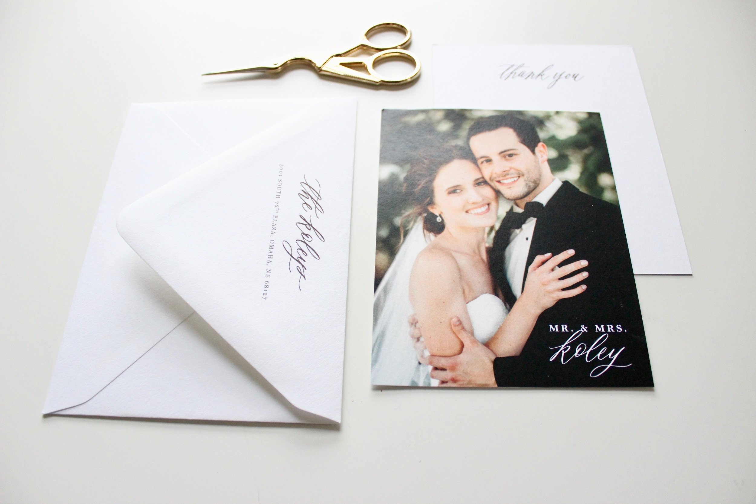 Miranda Writes | Calligraphy + Wedding Invitations | Thank You Notes