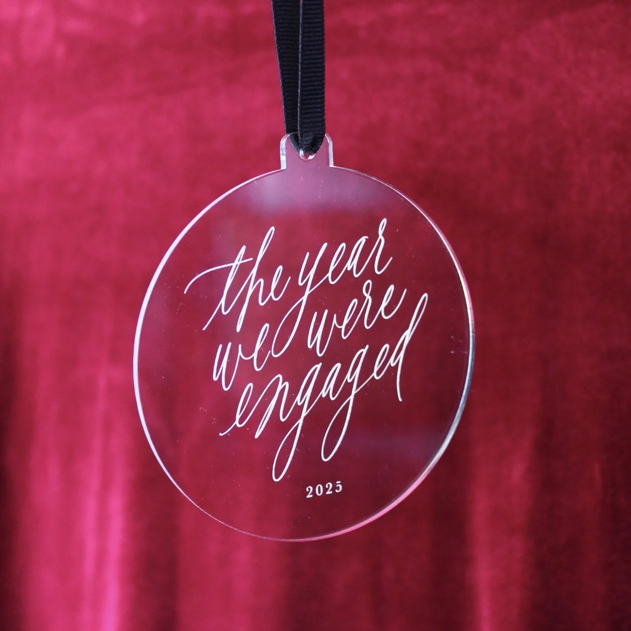 The Year We Were Engaged Ornament