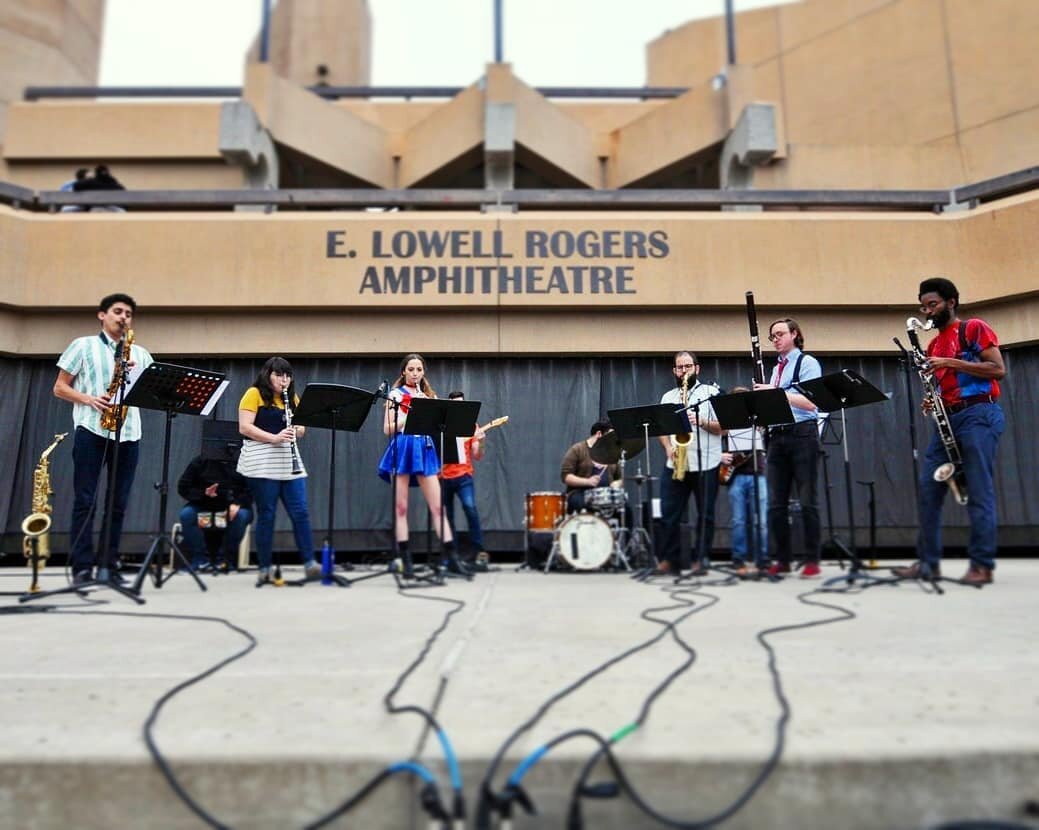 This past weekend's joint performance with @dratiniontherocks at LibCon West 2019!