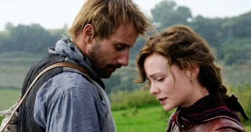 Holding in his pain one last moment. (Matthias Schoenaerts as Gabriel Oak in Far from the Madding Crowd)