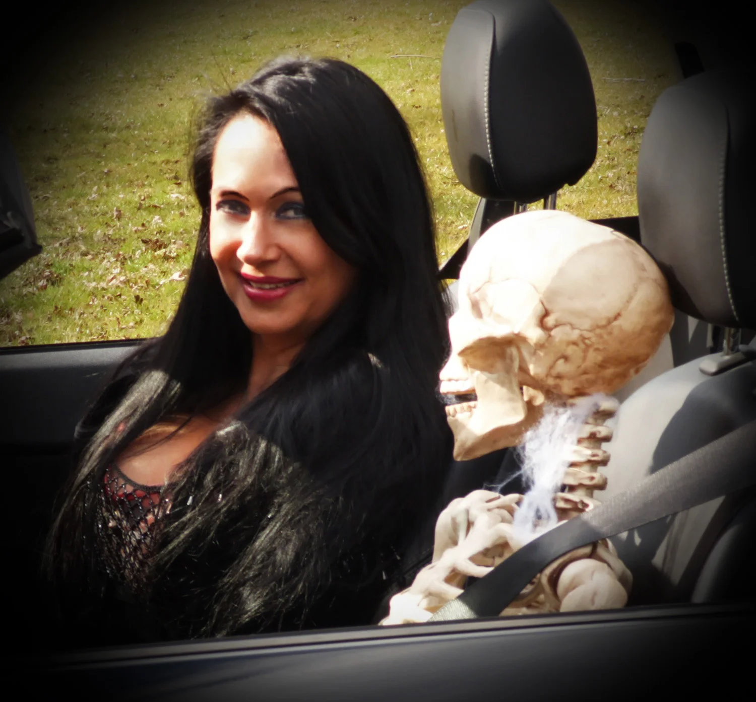 Judy Vamp-Shire and Simon the Skeleton