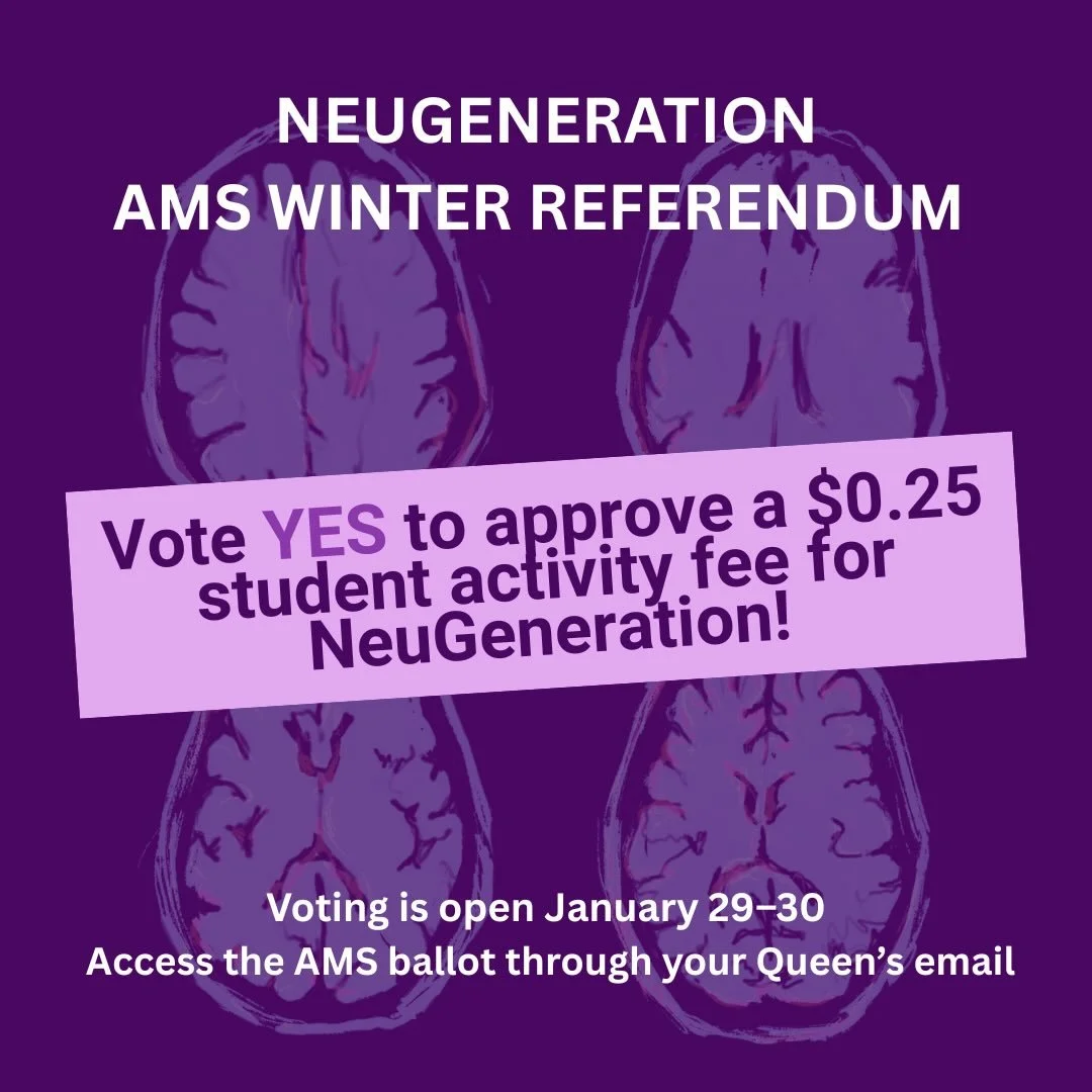 Vote YES to approve a $0.25 Student Activity Fee for NeuGeneration!

NeuGeneration is requesting approval to reduce its current Student Activity Fee from $0.35 to a $0.25 opt-outable fee to support our programming over the next three years.

NeuGener