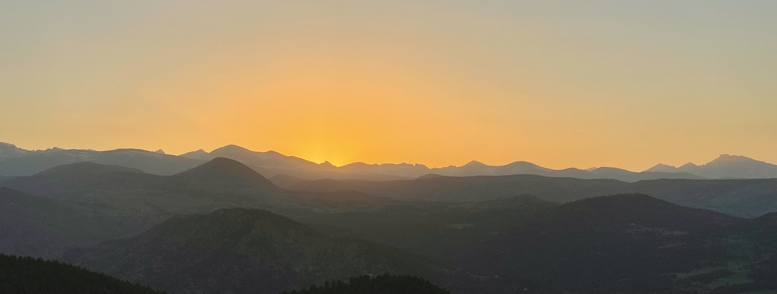 Sunset at Lost Gulch Lookout - Indian Peak Wilderness