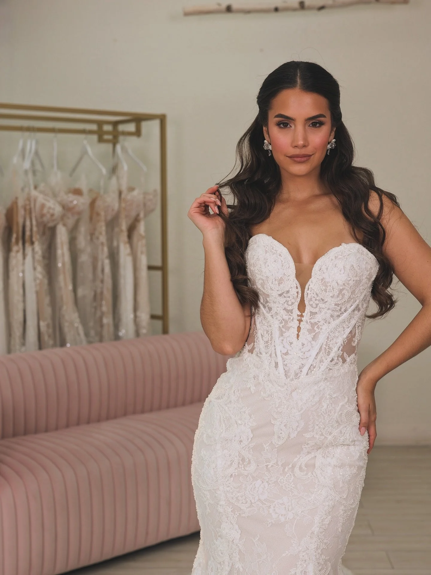 Favorite thing in the world, to see the face of a bride when she finds EVERYTHING she's ever wanted, in the One. #bride #weddingdress #sayyestothedress #miamibride