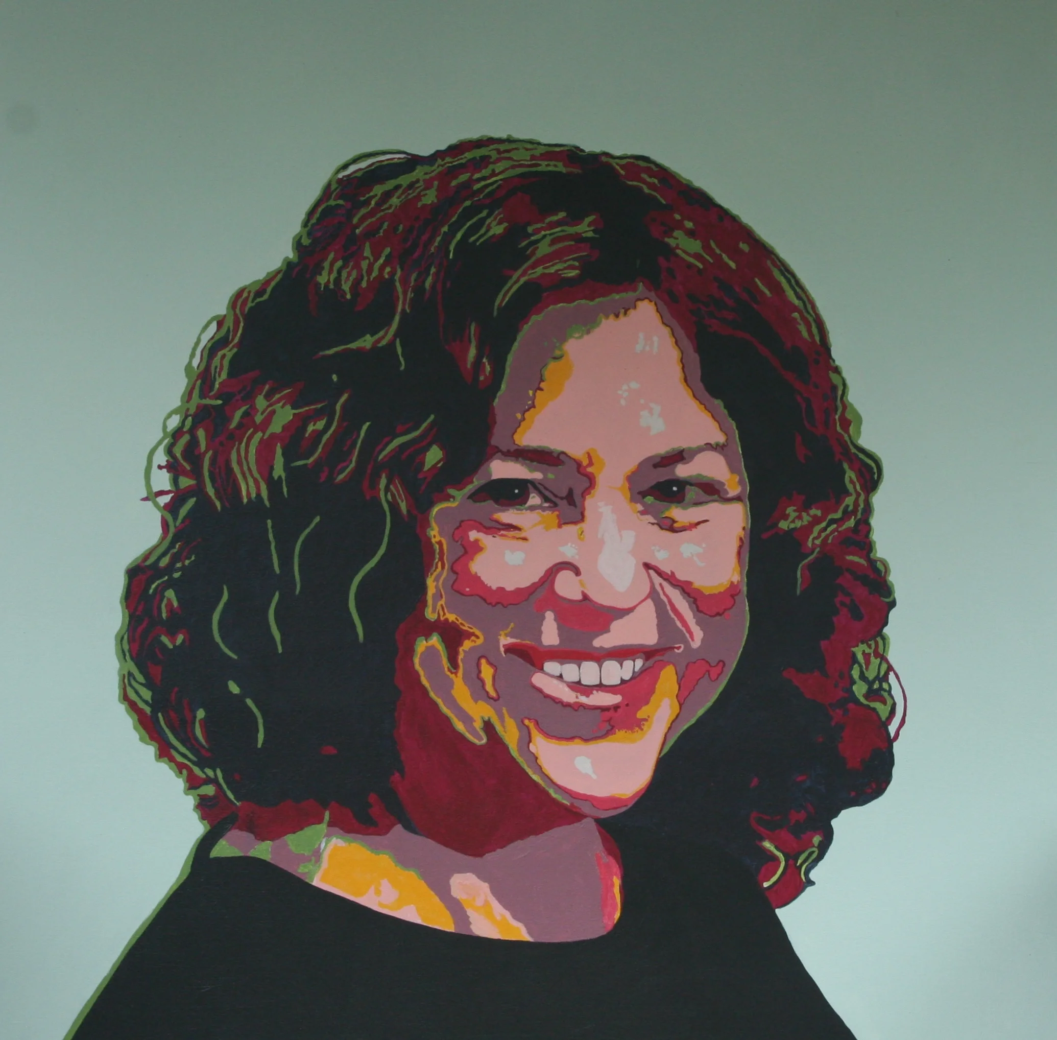 Self Portrait: Untitled , Acrylic, 36" x 36" 