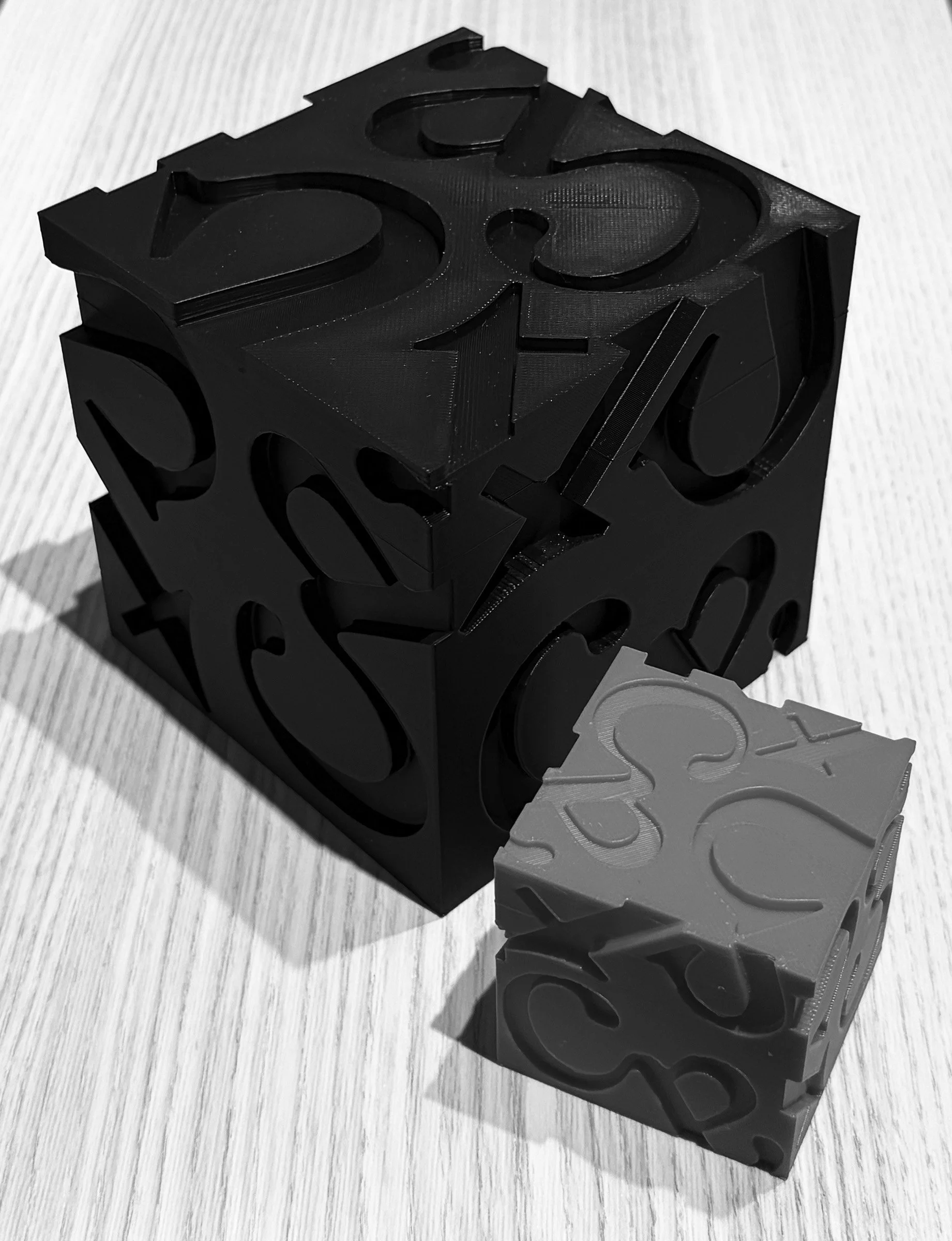 4" Solid Character Block