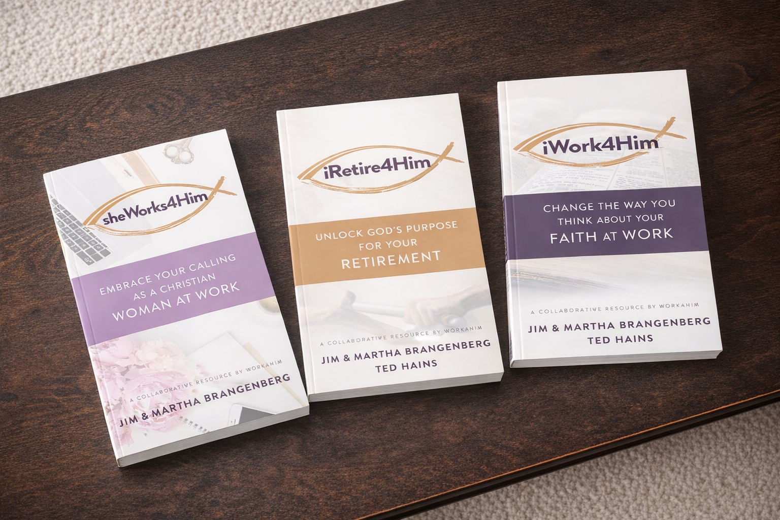 Books on faith in work and retirement.png