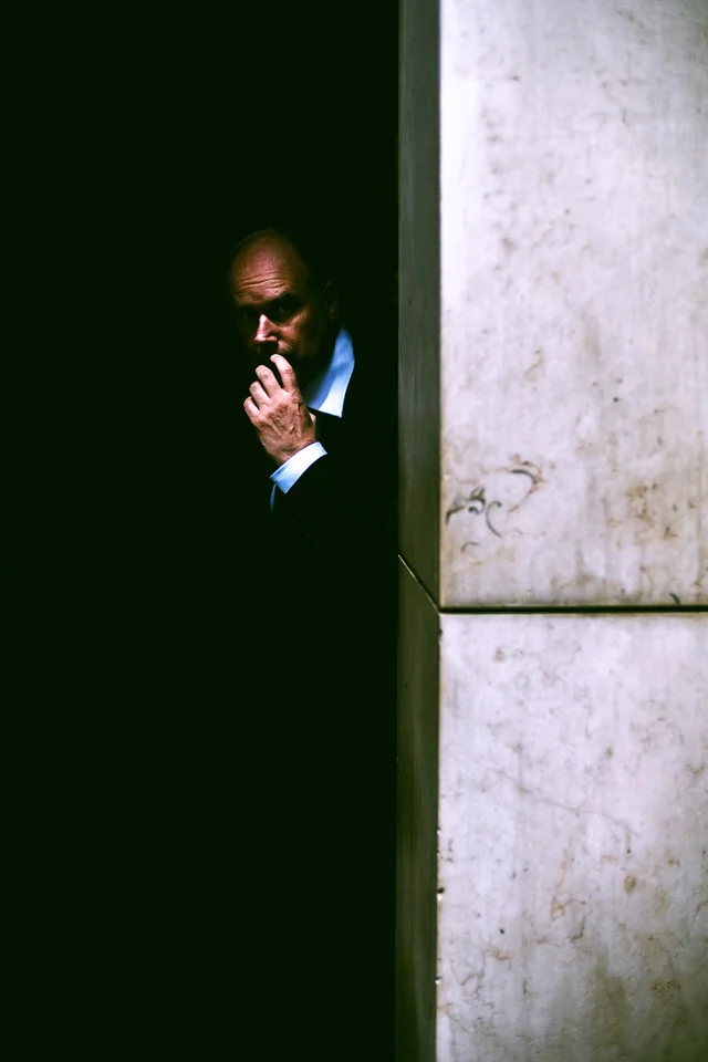 Man in the shadows London