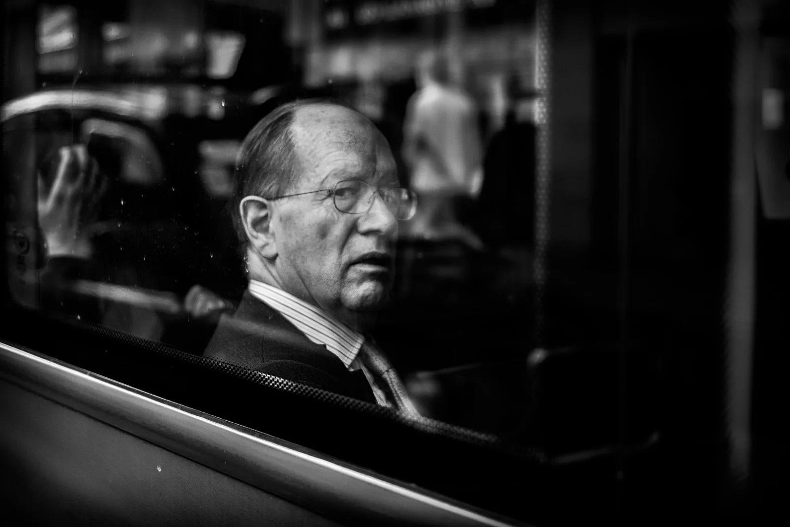 Man on London bus