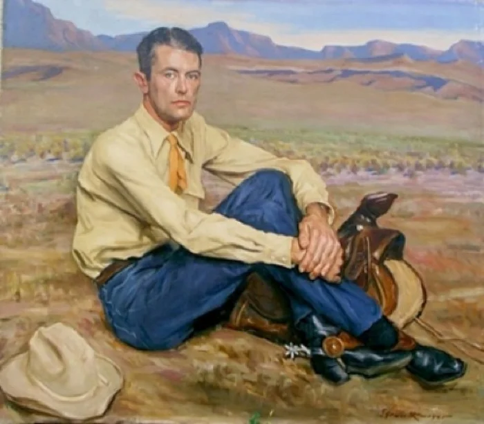 Wilson Ellsworth, "Portrait of R.C. Glacken," 1945, American; oil on canvas