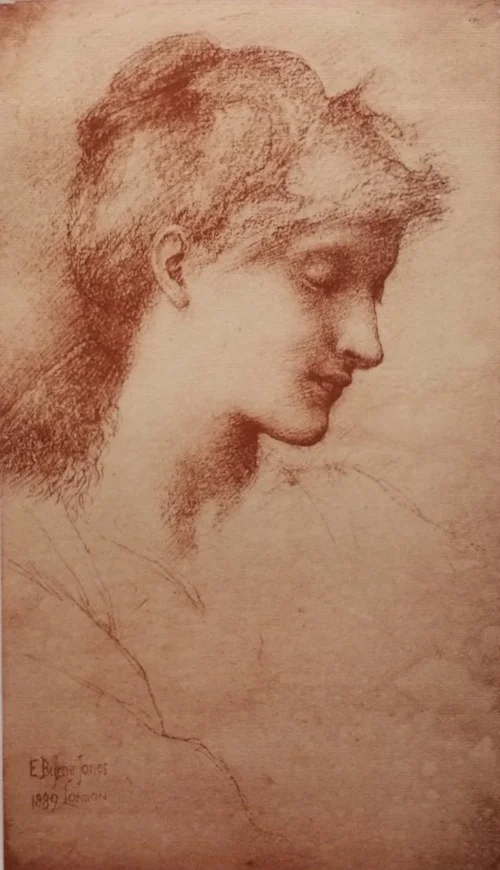 Sir Edward Burne-Jones, "Beauty," 1889; lithograph from L'Estampe Moderne portfolio, 1898.