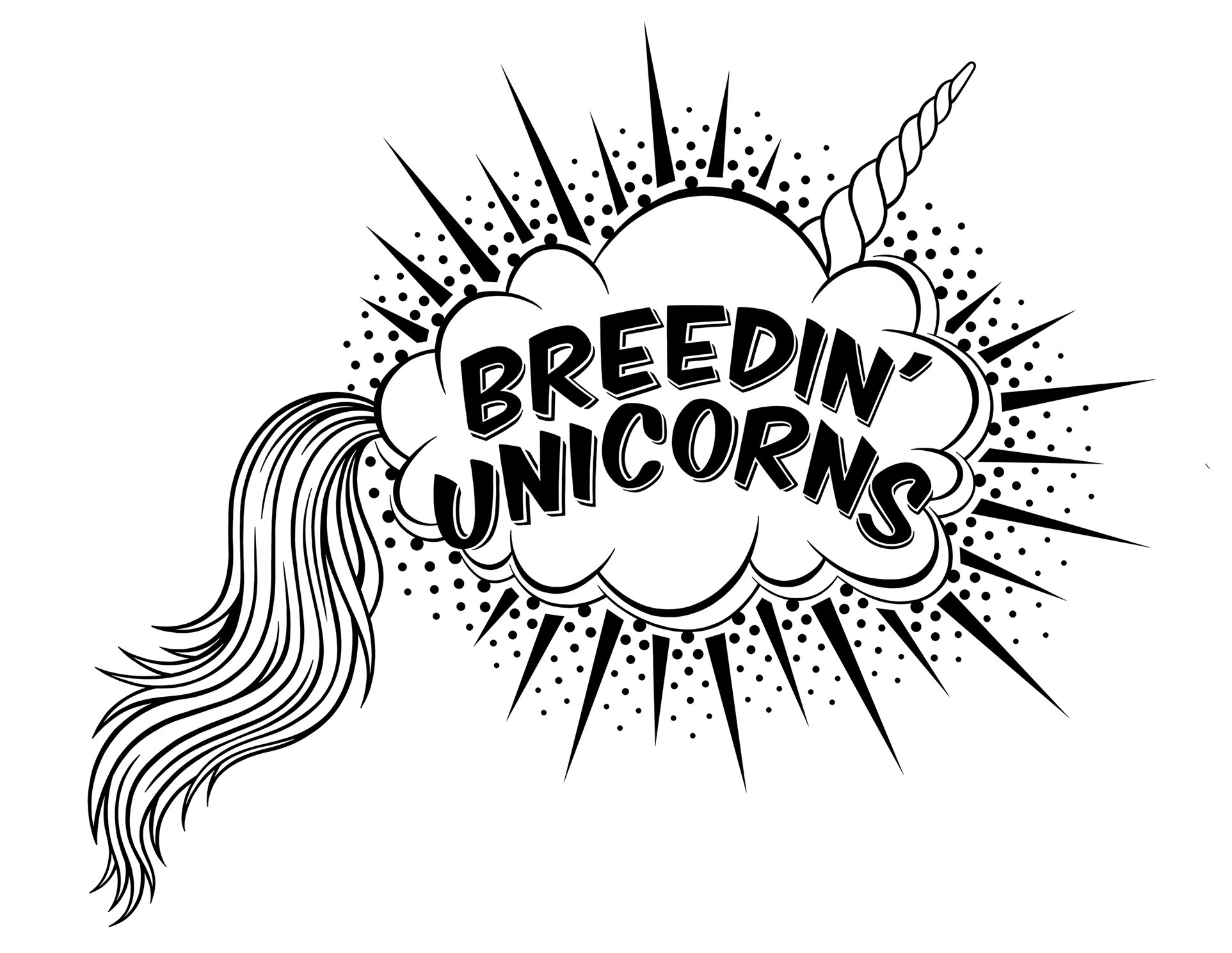 Breedin' Unicorns Logo Design I created for a jewelry brand.