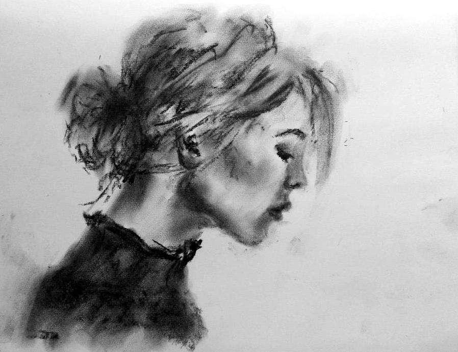 Charcoal on paper