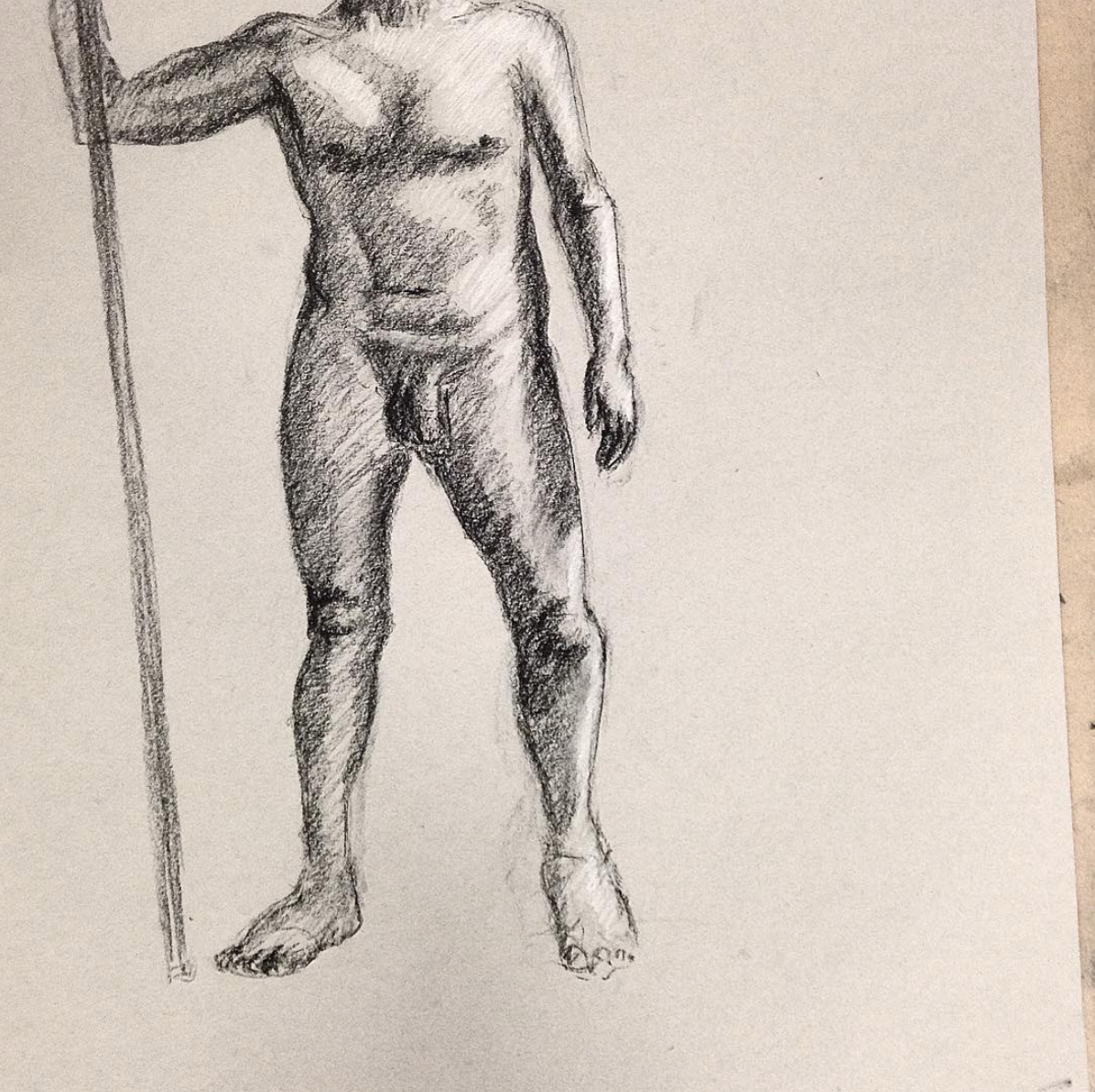 Charcoal on paper