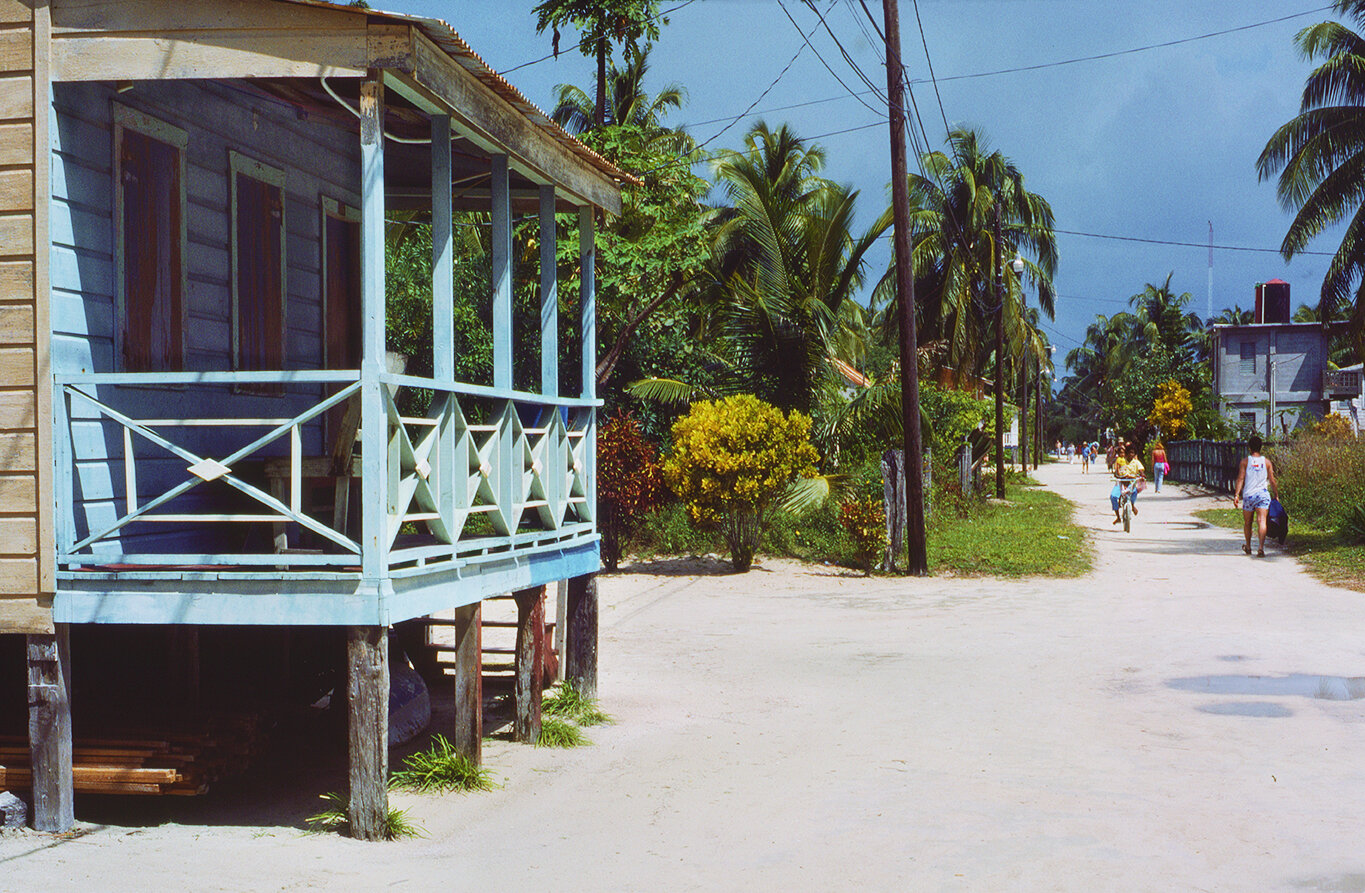 Caye Caulker main street S cropped & warped.jpg