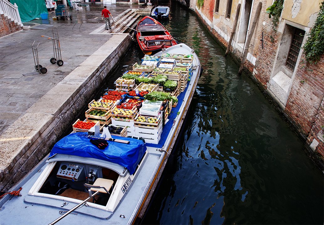 Venice Produce Boat