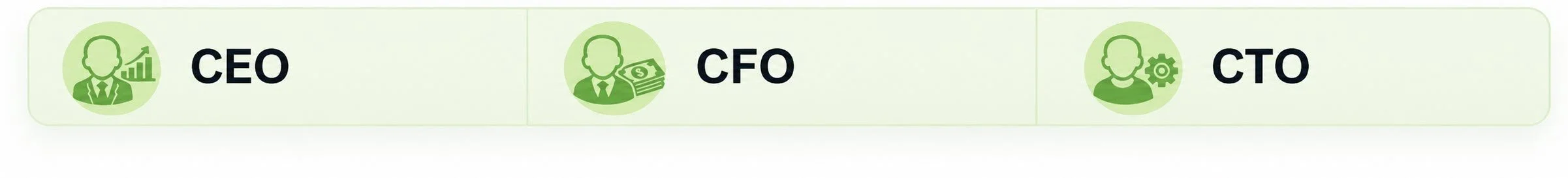 CEO vs CFO vs CTO