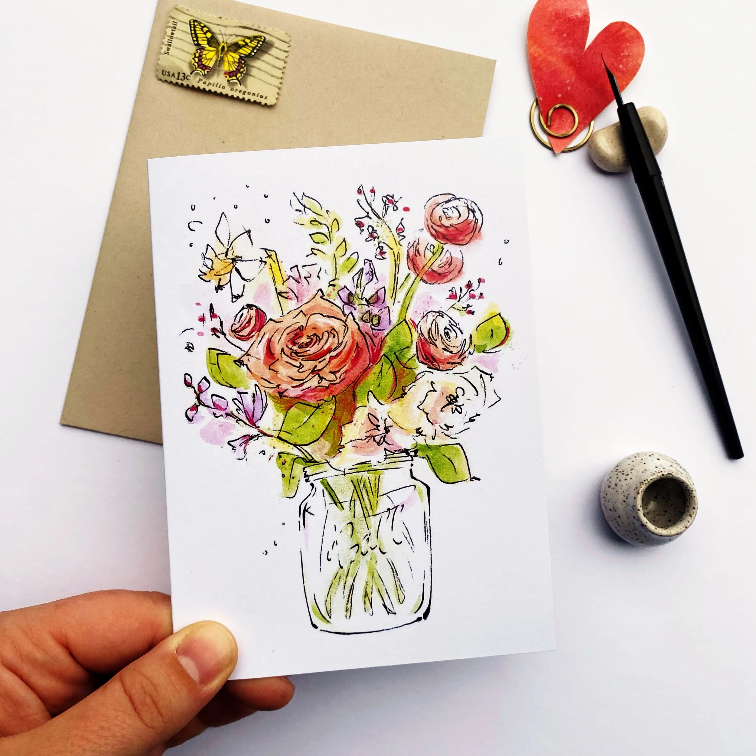 Eleanore Lubbers Flower Bouquet Illustration Greeting Card 4.jpeg