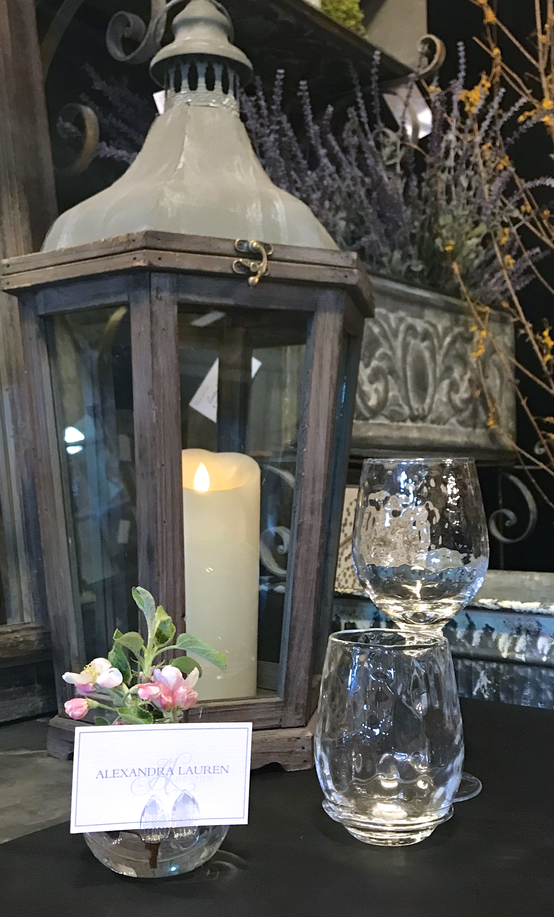 5. Use an architectural piece such as our antique white corbels to create a shelf or table to display your unique objects!