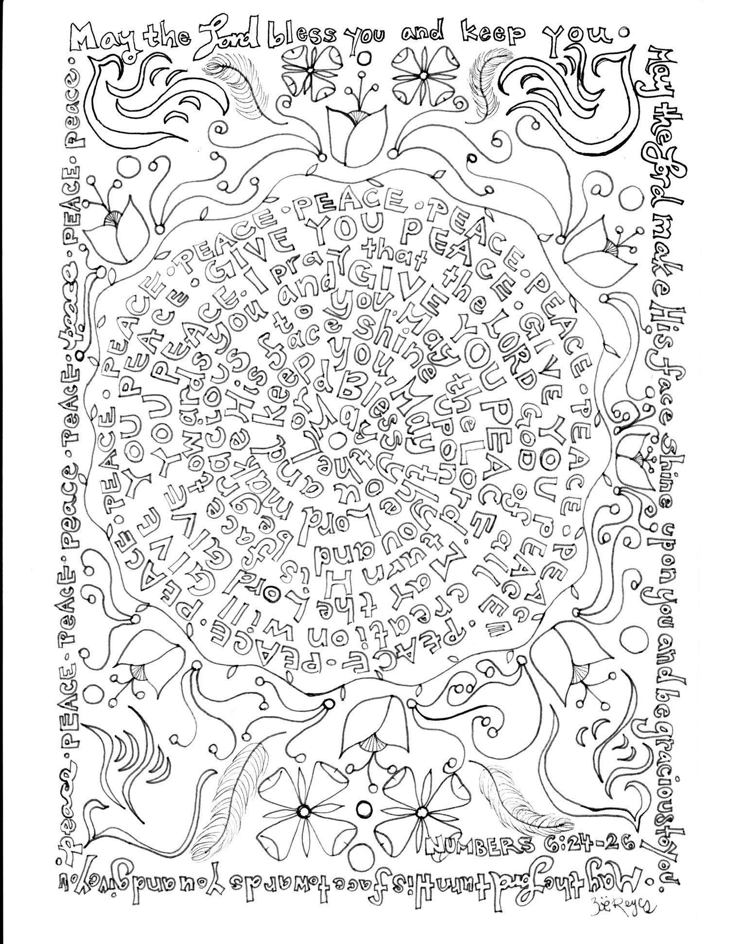Coloring Pages Zoe Reyes Photography