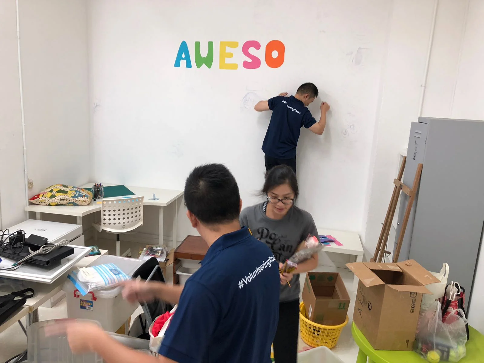 Wall (Work) in Progress! Can you guess what it's about to say?