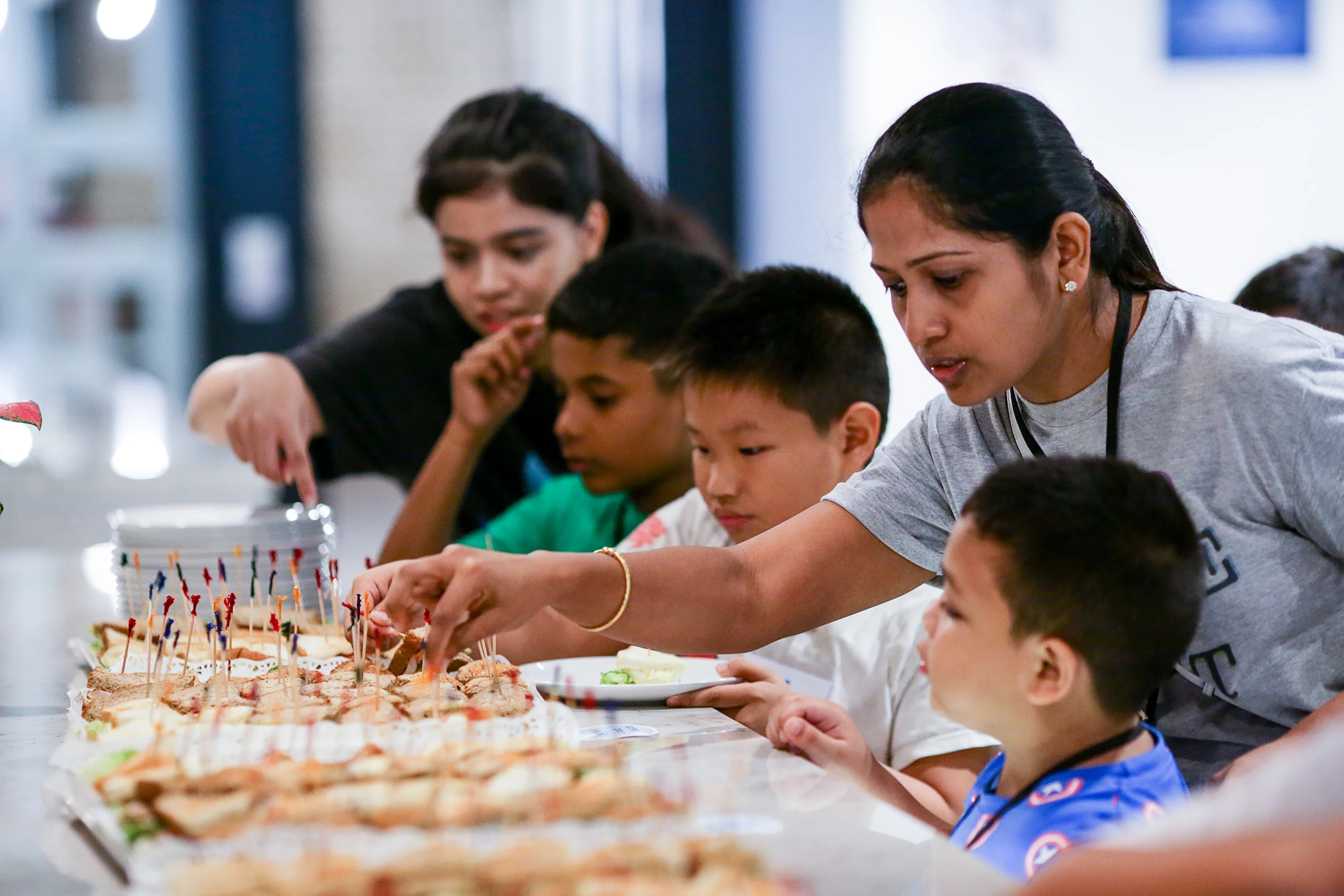 Fresh food, fruit and monthly birthday cakes are provided in abundance!